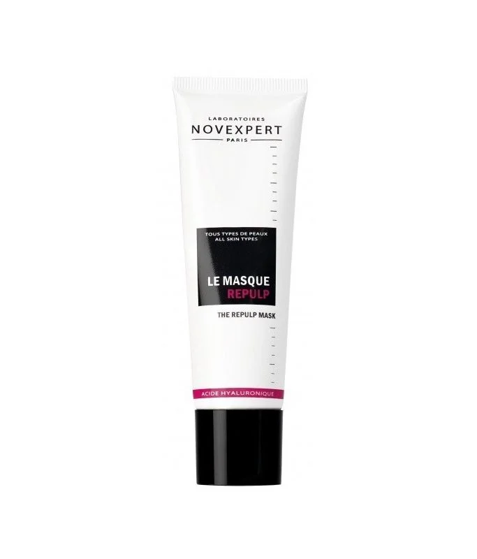 NOVEXPERT intensyviai drėkinanti veido kaukė su hialurono rūgštimi, 50 ml