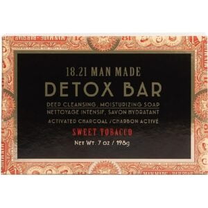 18.21 Man Made Valomasis muilas Detox Bar Soap sweet Tobacco, 198 g.