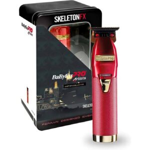 BaByliss PRO Įkraunama plaukų kantavimo mašinėlė Skeleton Red Fx FX7870RE