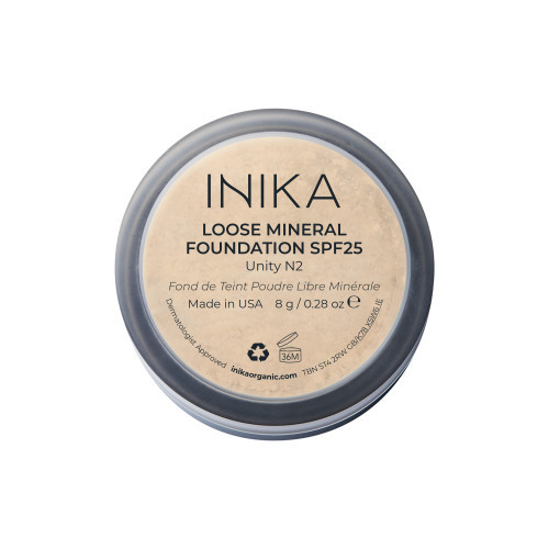 INIKA biri mineralinė pudra Loose Mineral Foundation SPF 25 – Unity 8g